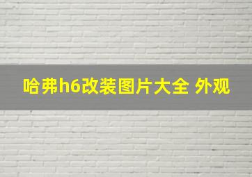 哈弗h6改装图片大全 外观